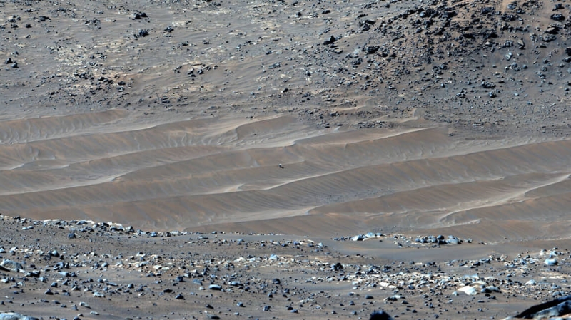 NASA показало последнее фото вертолета Ingenuity на Марсе