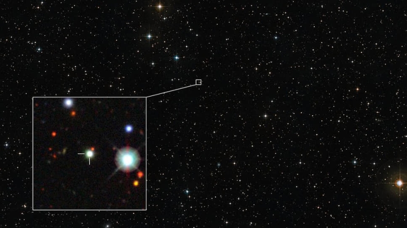 Обнаружен квазар в 500&nbsp;трлн раз ярче Солнца