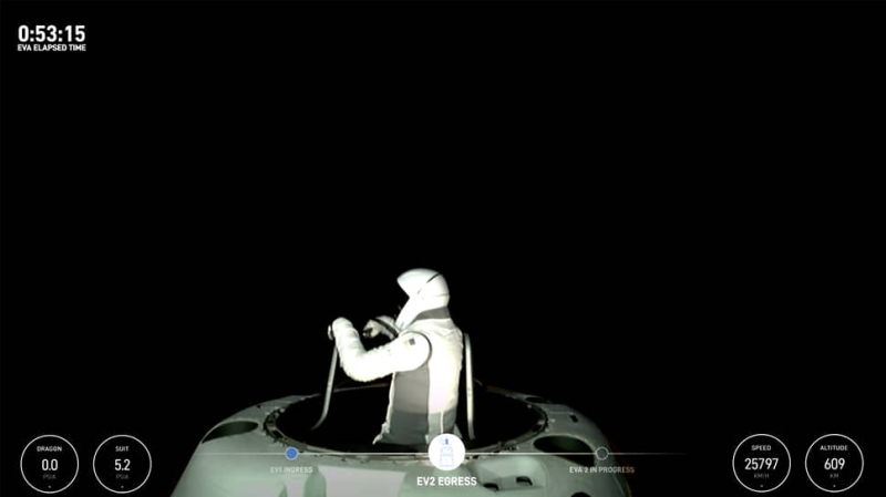 Два американских туриста впервые в истории вышли в открытый космос