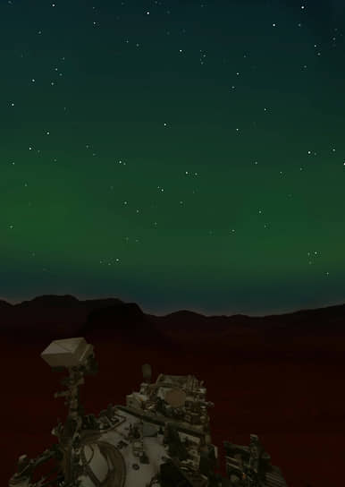 Марсоход Perseverance впервые зафиксировал полярное сияние на Марсе